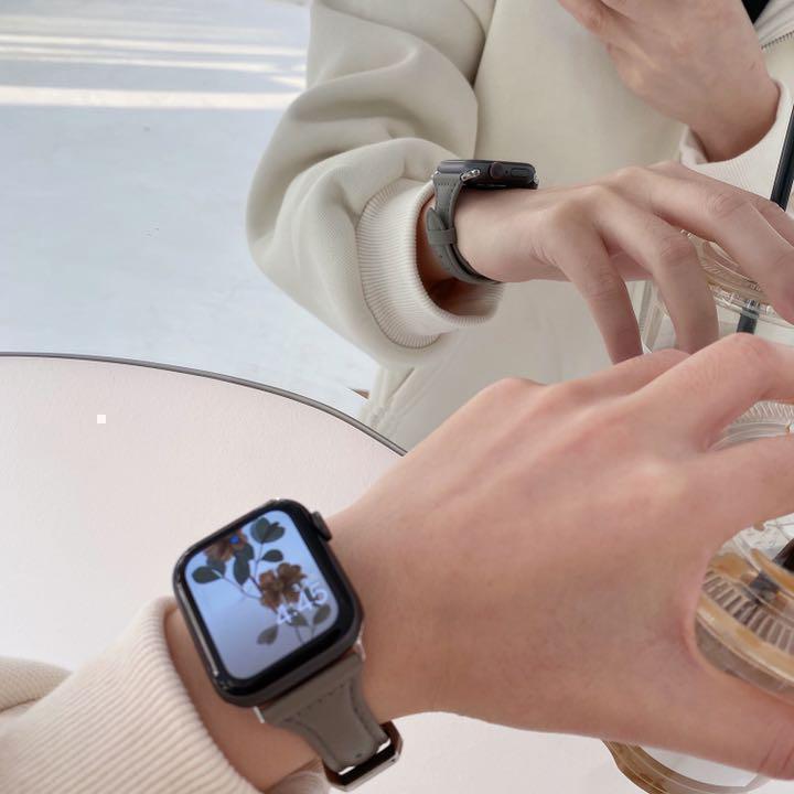 Apple Watch アップルウォッチ 本革 バンド ベルト 人気 グレー - メルカリ Apple Watch アップルウォッチ 本革 バンド ベルト 人気 グレー - メルカリ
