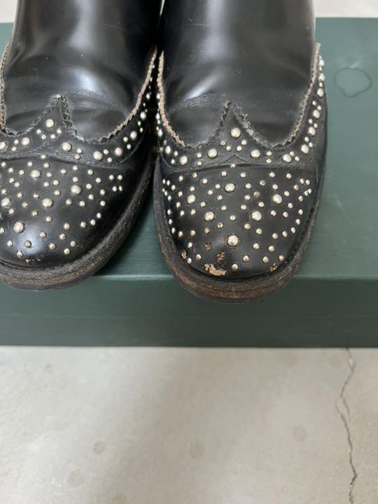 最安値限定SALE church スタッズ 36size 7XnOZ-m10686020464 サイドゴアブーツ セール大得価