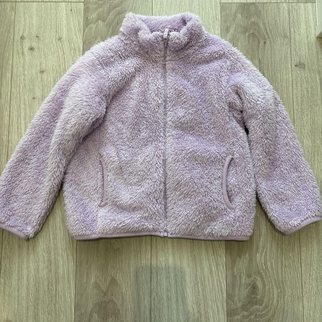 UNIQLO 薄紫 フリースジャケット