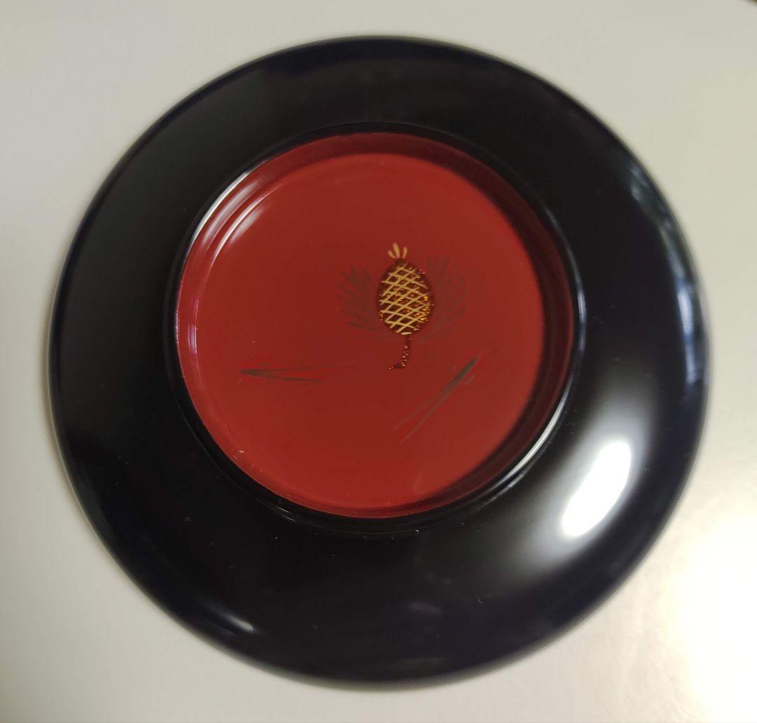 木製　五君子蒔絵　御飯器　5客セット