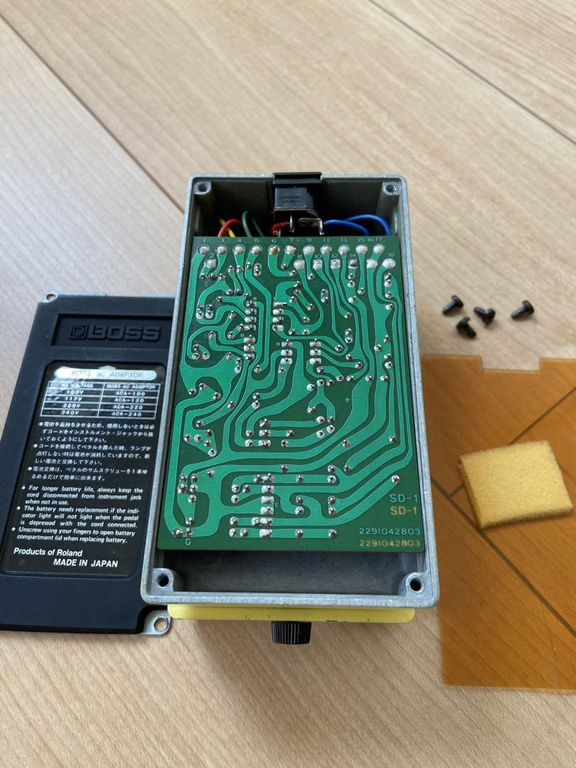 【美品】Boss SD-1 1982 日本製 JRC4558D オーバードライブ