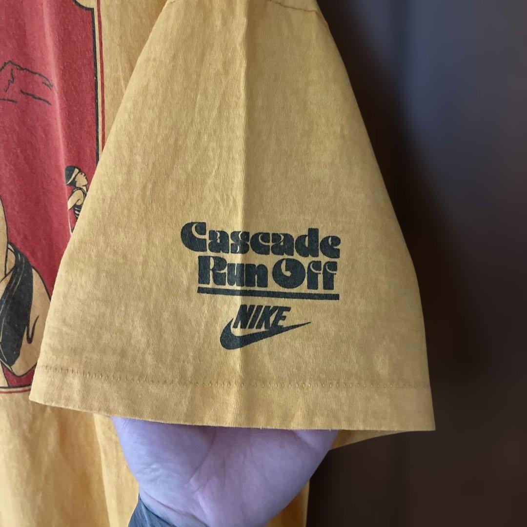 80s NIKE シャツ　復刻 カスケードランマラソン　芸者　浮世絵　XL 80s NIKE シャツ 復刻 カスケードランマラソン 芸者 浮世絵 XL