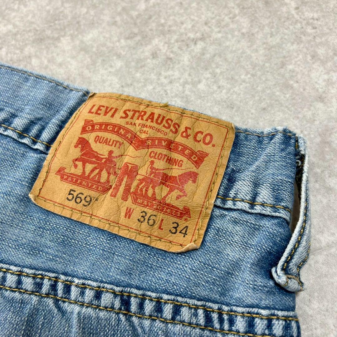 W36 Levis 569 リーバイス　ルーズストレート　デニム　Y2K 00s