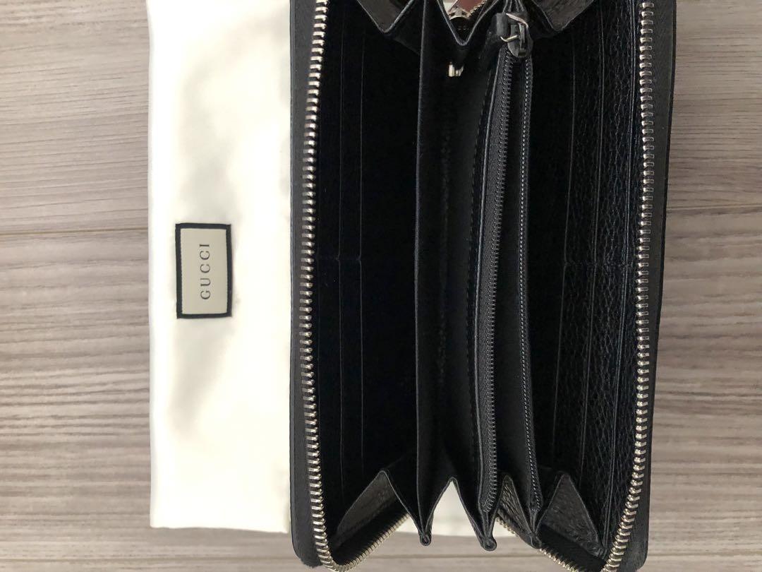 美品 GUCCI グッチ 財布 長財布 黒 ブラック 画像8