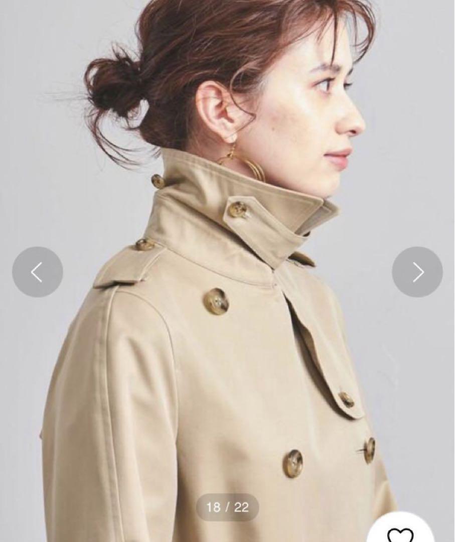 美品★美シルエット　UBCB ギャバ トレンチコート