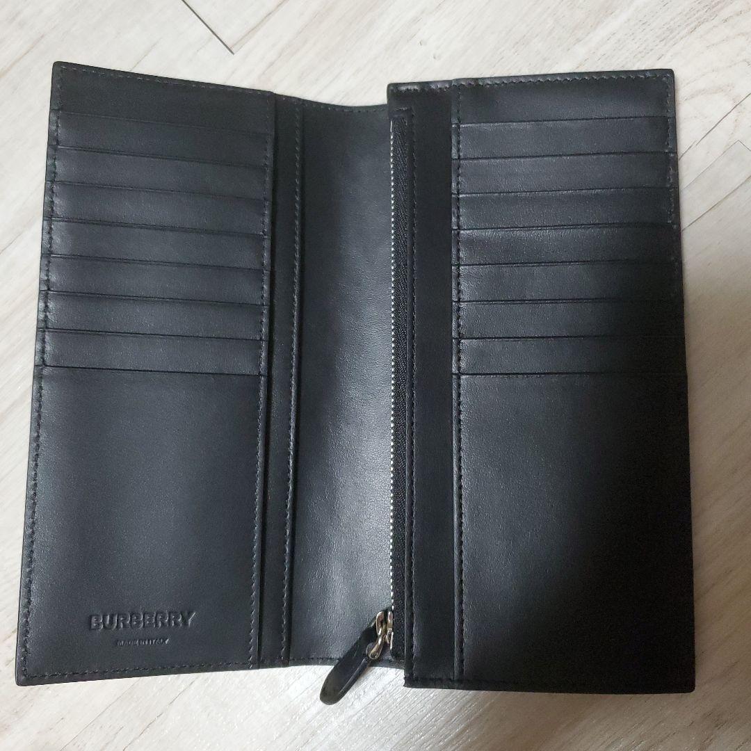 BURBERRY ブラックレザー 長財布とショルダーバッグのセット