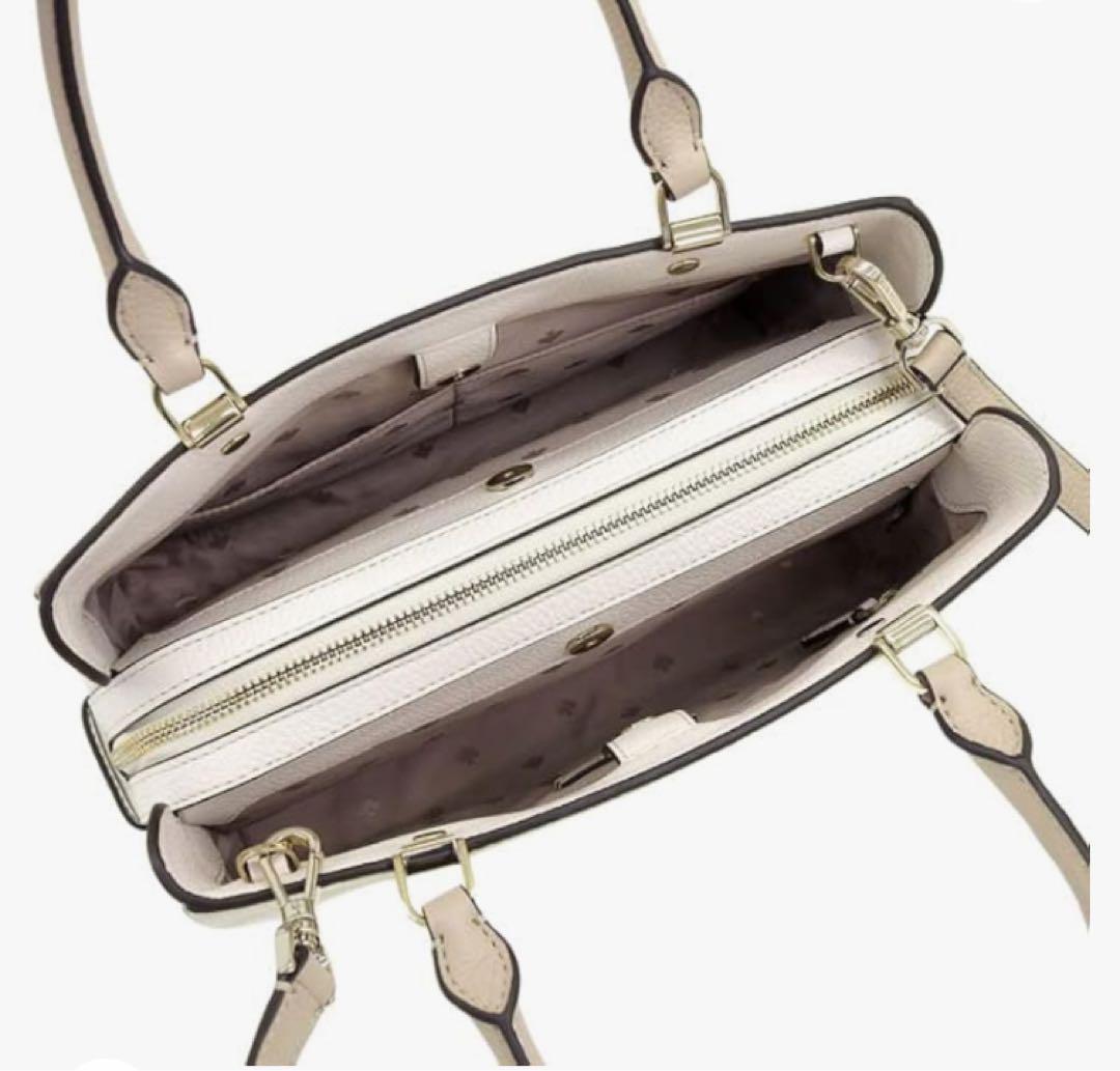 KATE SPADE ケイト LEILA ショルダーバッグ【送料0/国内即発】 Kate Spade Leila Mini Zip Crossbody Bag Brown Leather Purse