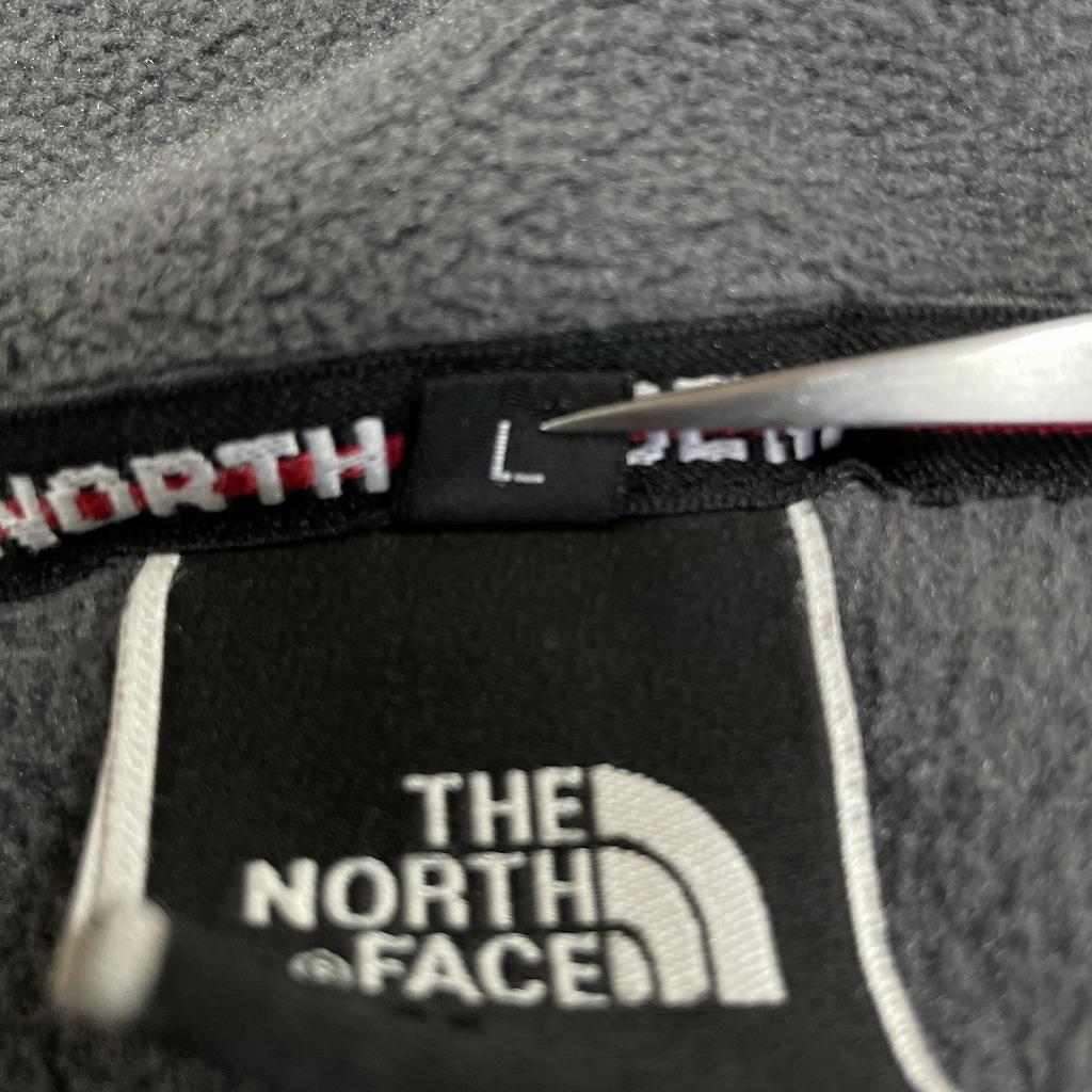 ノースフェイス　フリースジャケット　フルジップ　グレー　メンズL