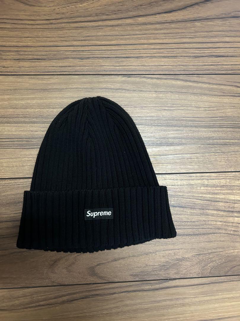 Supreme ブラック ビーニー　ニット帽