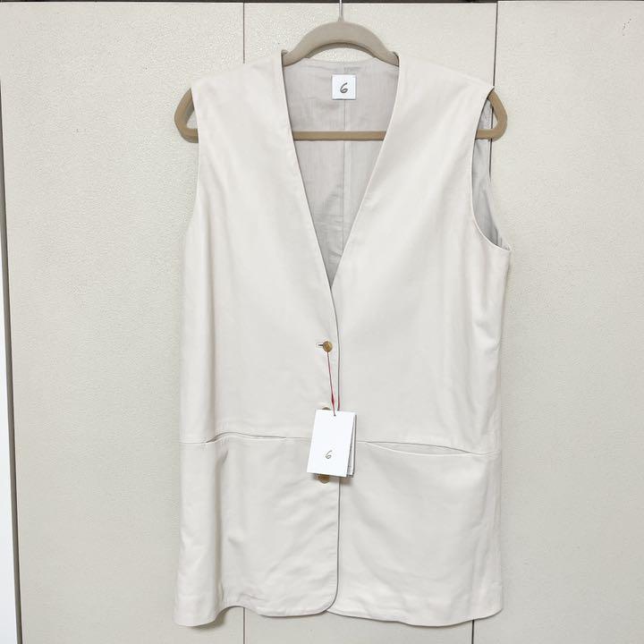 <6(ROKU)>LEATHER VEST ベスト