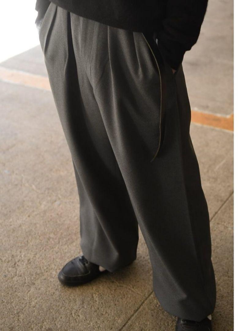 在庫処分 半額 m's 25ss blaque メルカリ - 38 PANTS BAGGY TUCKED パンツ