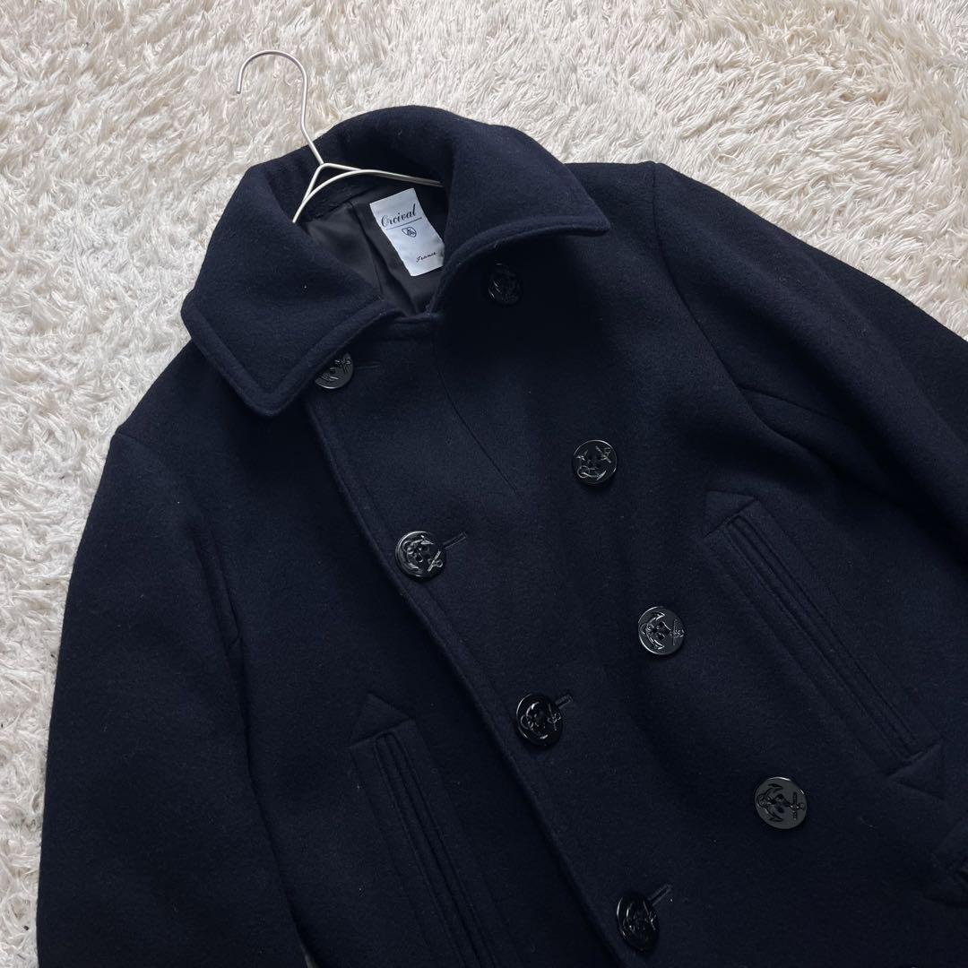 極美品/L〜XL相当✨ オーシバル ピーコート ダブル ウール ネイビー 肉厚
