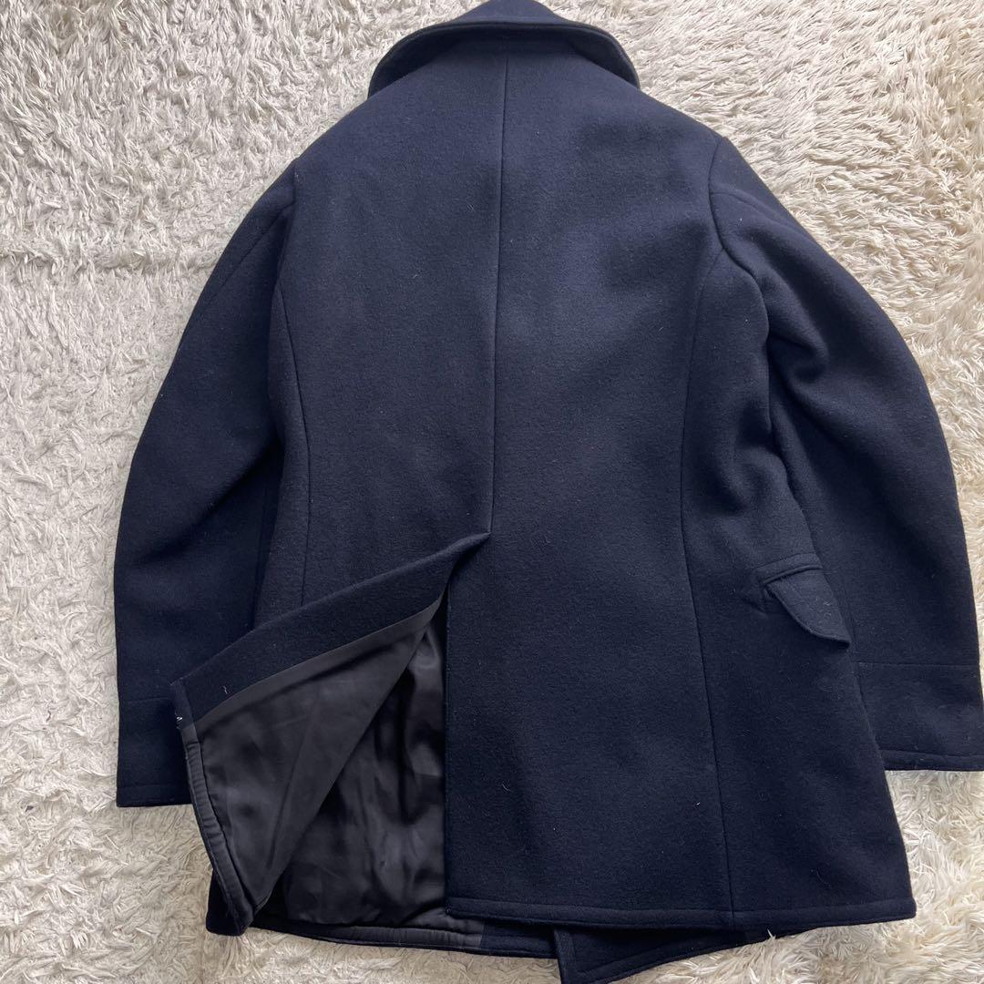 極美品/L〜XL相当✨ オーシバル ピーコート ダブル ウール ネイビー 肉厚