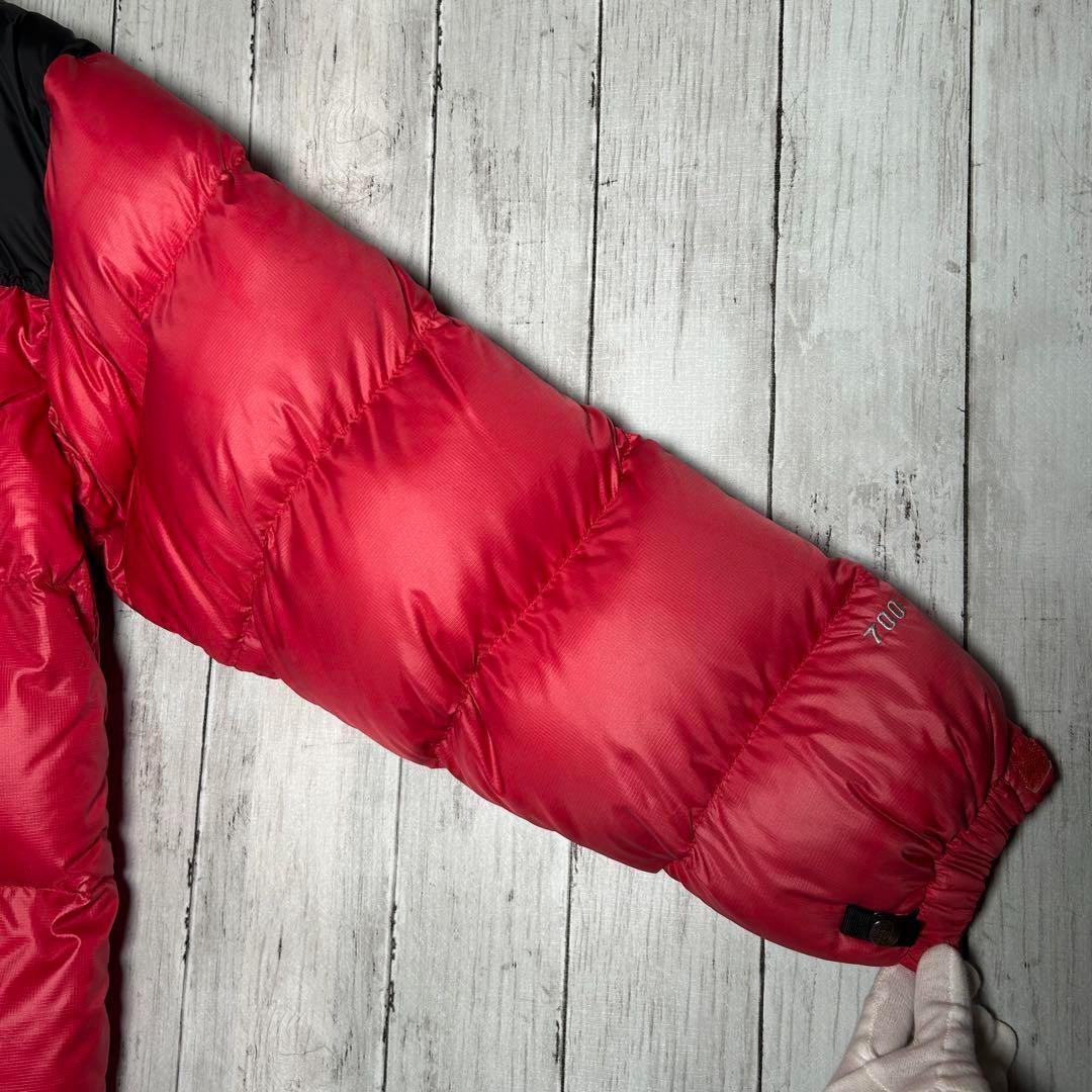 ノースフェイス ダウンジャケット 700FP ヌプシ レッド S 97 ノースフェイス ダウンジャケット 700FP ヌプシ レッド S 97