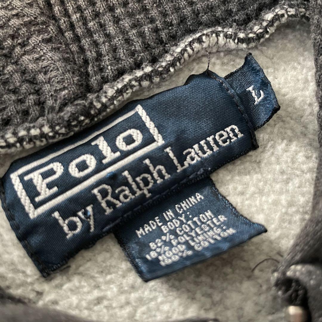 トップス 90's Ralph Lauren fade parkar charcoal L