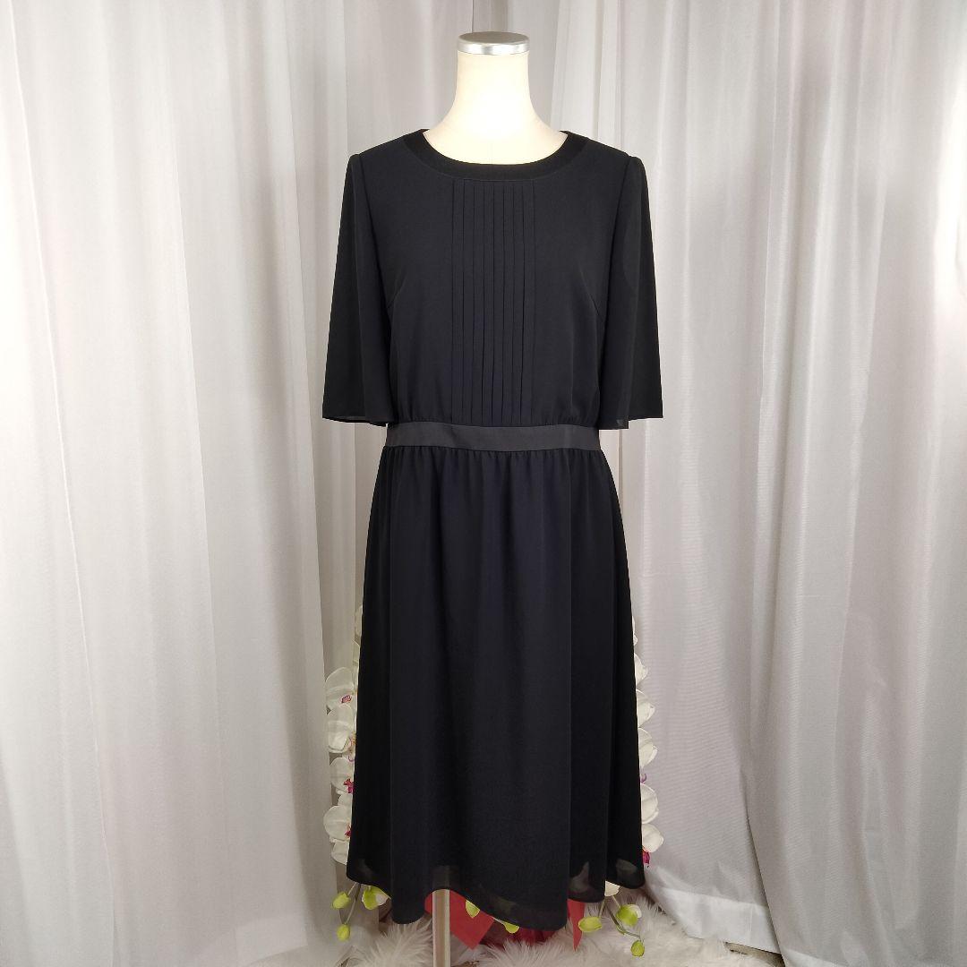 11号　東京ソワール×ジュンコシマダ　夏　礼服　黒　ワンピース