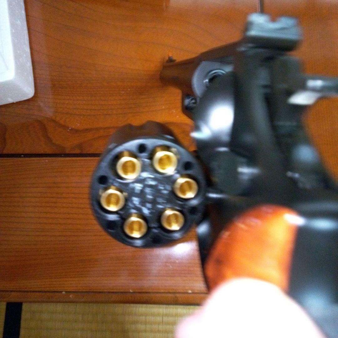 国内外の人気 クラウン製S&W44マグナムM29リボルバー中古品 6発ガスBB弾付き美 トイガン