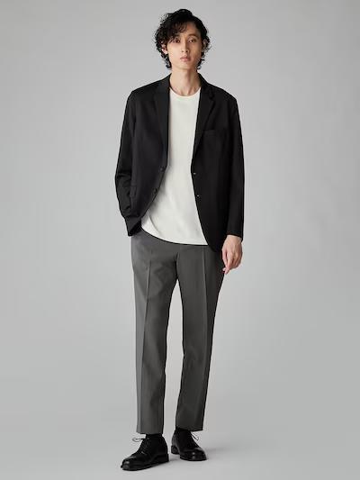 PLST 夏用ストレッチ素材 ジャケット ネイビー Mサイズ