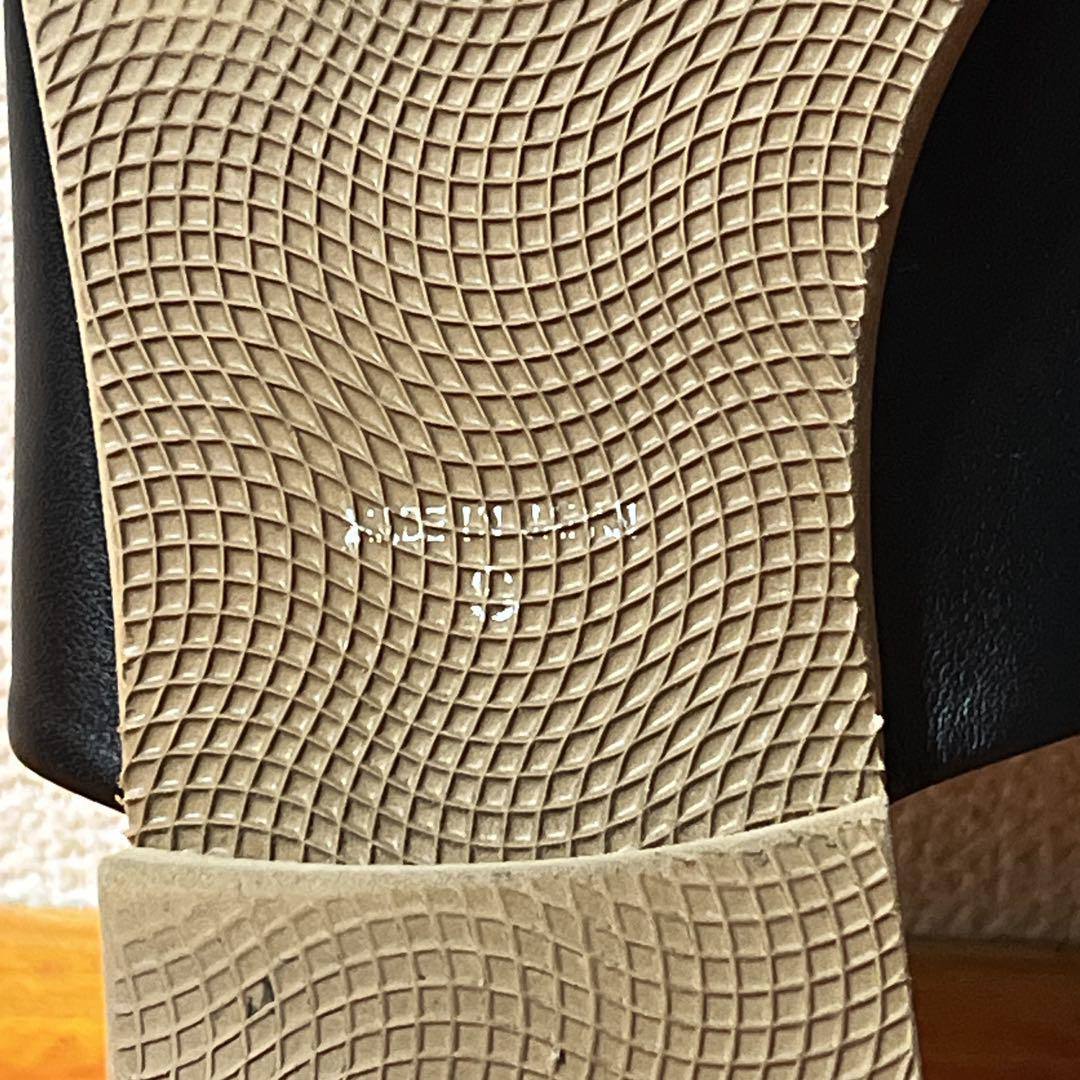 キューシューズ que shoes 黒 ブラック 22.5cm Sサイズ