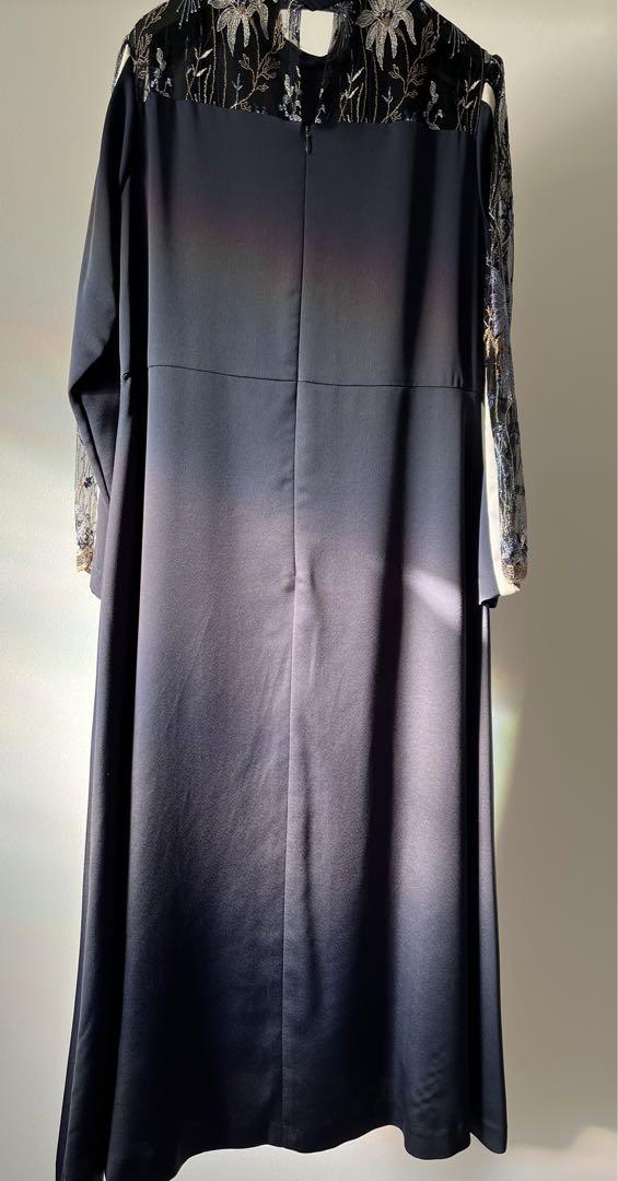 サイズ0 MURRAL Framed Flower Dress ネイビー ワンピース