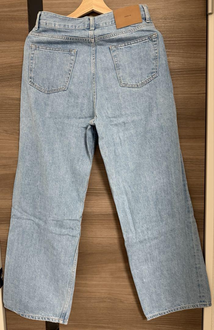 GALERIE VIE ライトブルー デニム ワイドレッグ