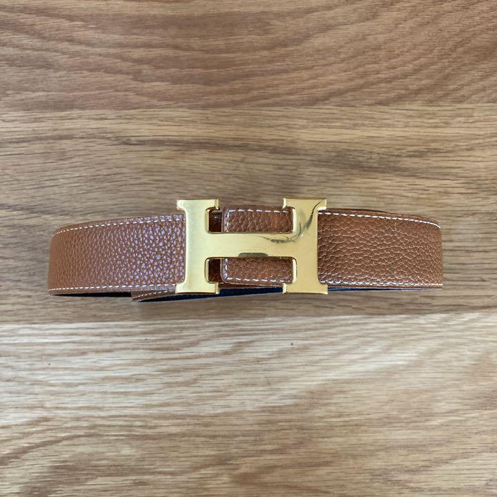 33%割引祝開店!大放出セール開催中 美品✨ エルメス HERMES 金金具 H 公式販売中 美品!エルメス H金具ベルト レディース ベルト