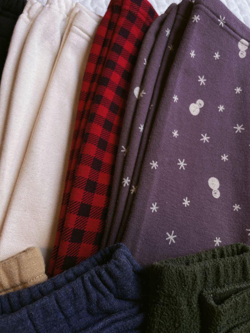 中古品☆美品☆UNIQLO☆フリースレギンス☆120