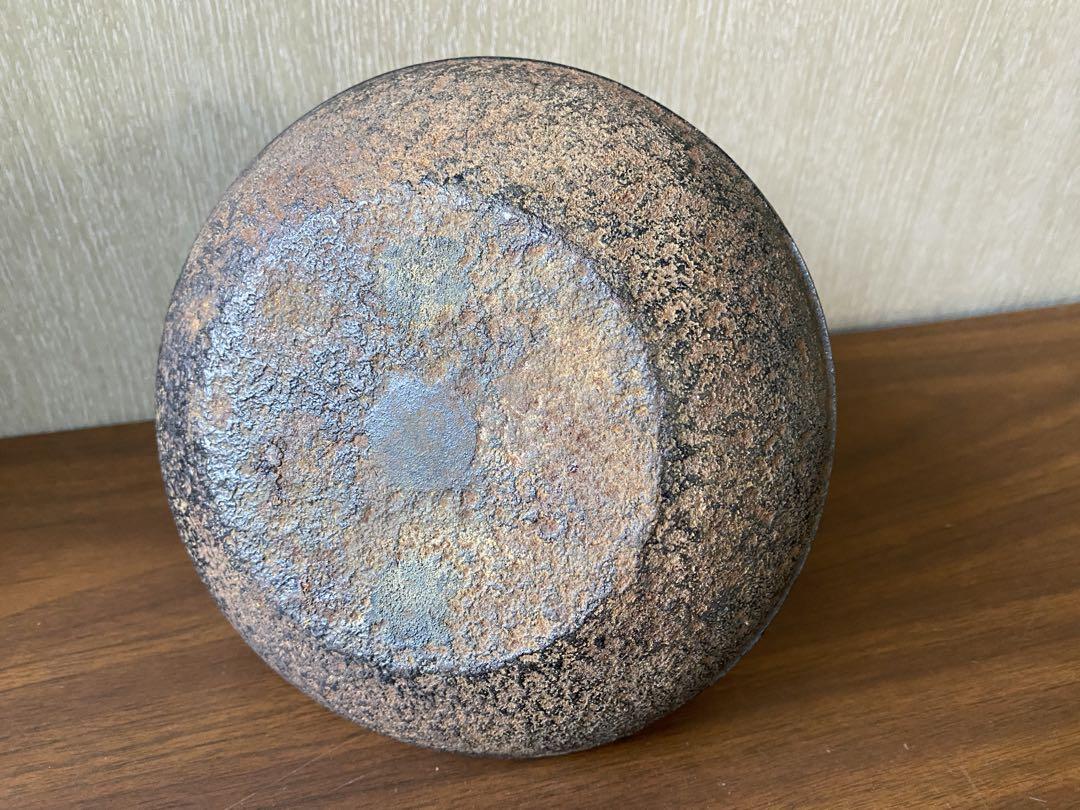 南部鉄器 岩鋳 鉄瓶 高さ約20cm 馬