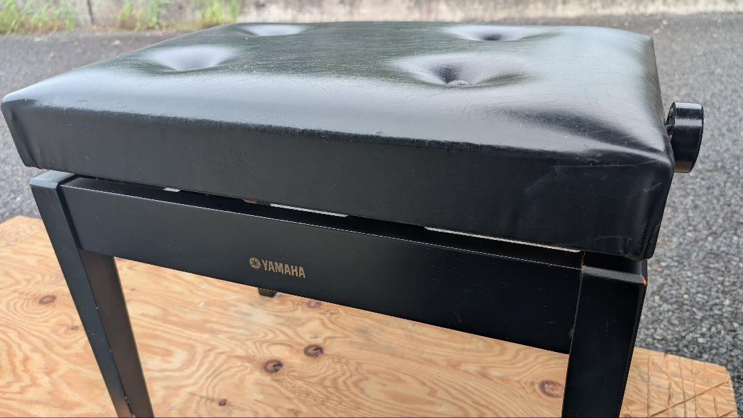 YAMAHA ピアノベンチ 黒 高さ調整可能
