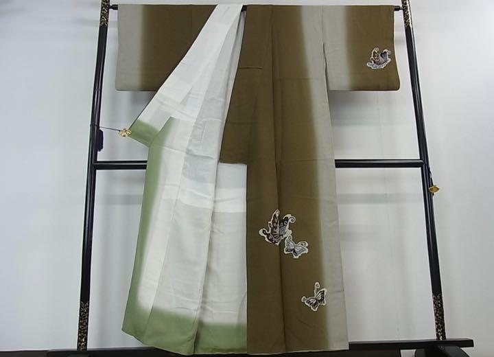 安い正規店 草野一騎 暈し染めの訪問着 正絹 e7z24-m10723469651 型染め 在庫通販