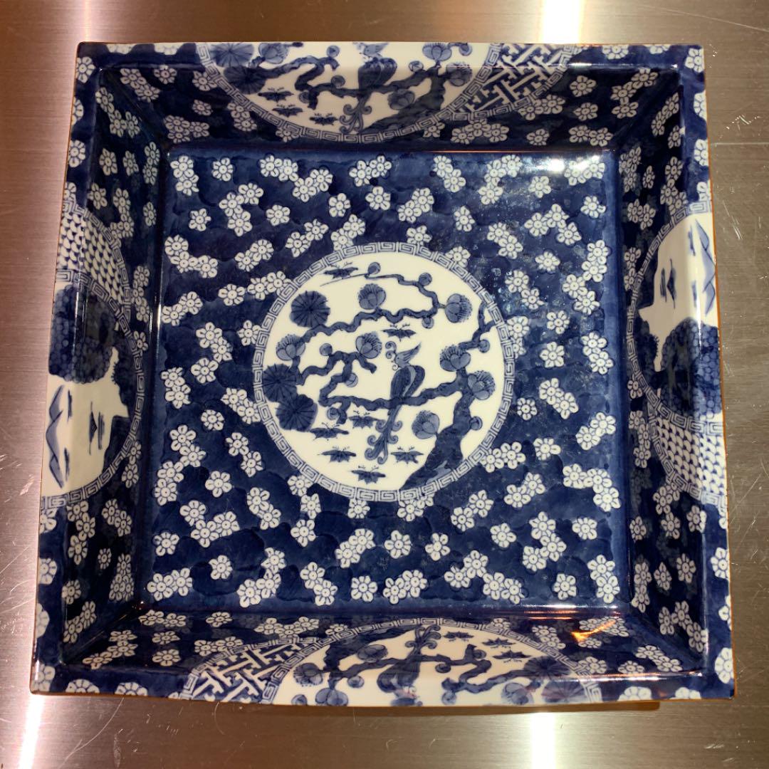 値下げ　【専用】古伊万里　鉢　其泉造　竹亭　肥蝶山