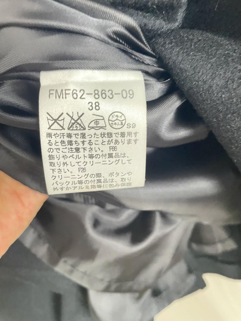 BURBERRY 半袖ダブルブレストワンピース 黒 画像6