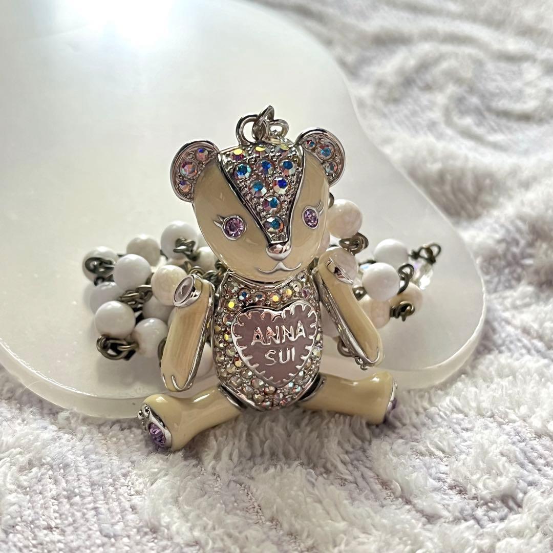 ANNA SUI アナスイ ネックレス くま ※チェーンに難あり