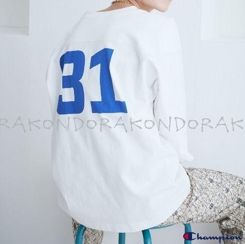 美品 チャンピオン ローズバッド 別注 Tシャツ 七分袖