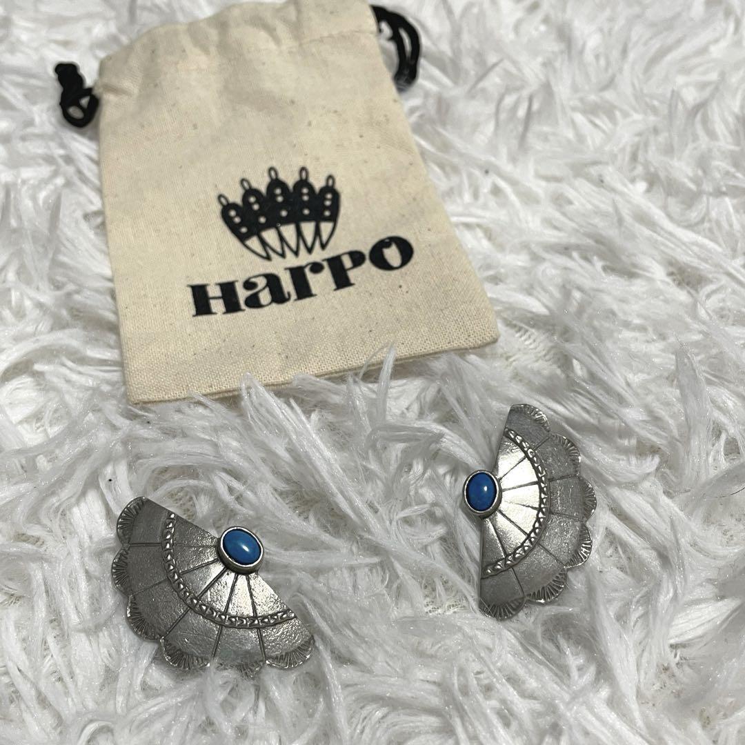 Harpo HARPO アルポ TURQUOISE CABOCHON EARRINGS E331