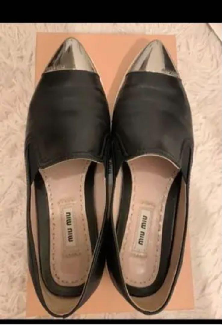 ミュウミュウ MIUMIU ローファー パンプス ミュウミュウ MIUMIU ローファー パンプス
