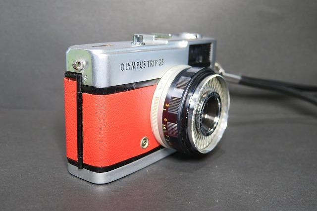 OLYMPUS TRIP 35 鮮やかな レッド レザー調 - rehda.com