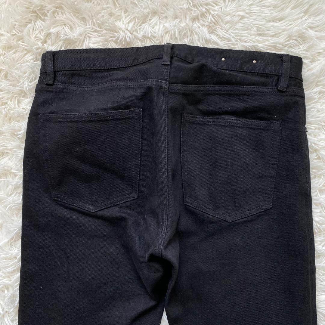 マインデニム N.SLIM TAPERED ブラックセルヴィッジデニム サイズＭ