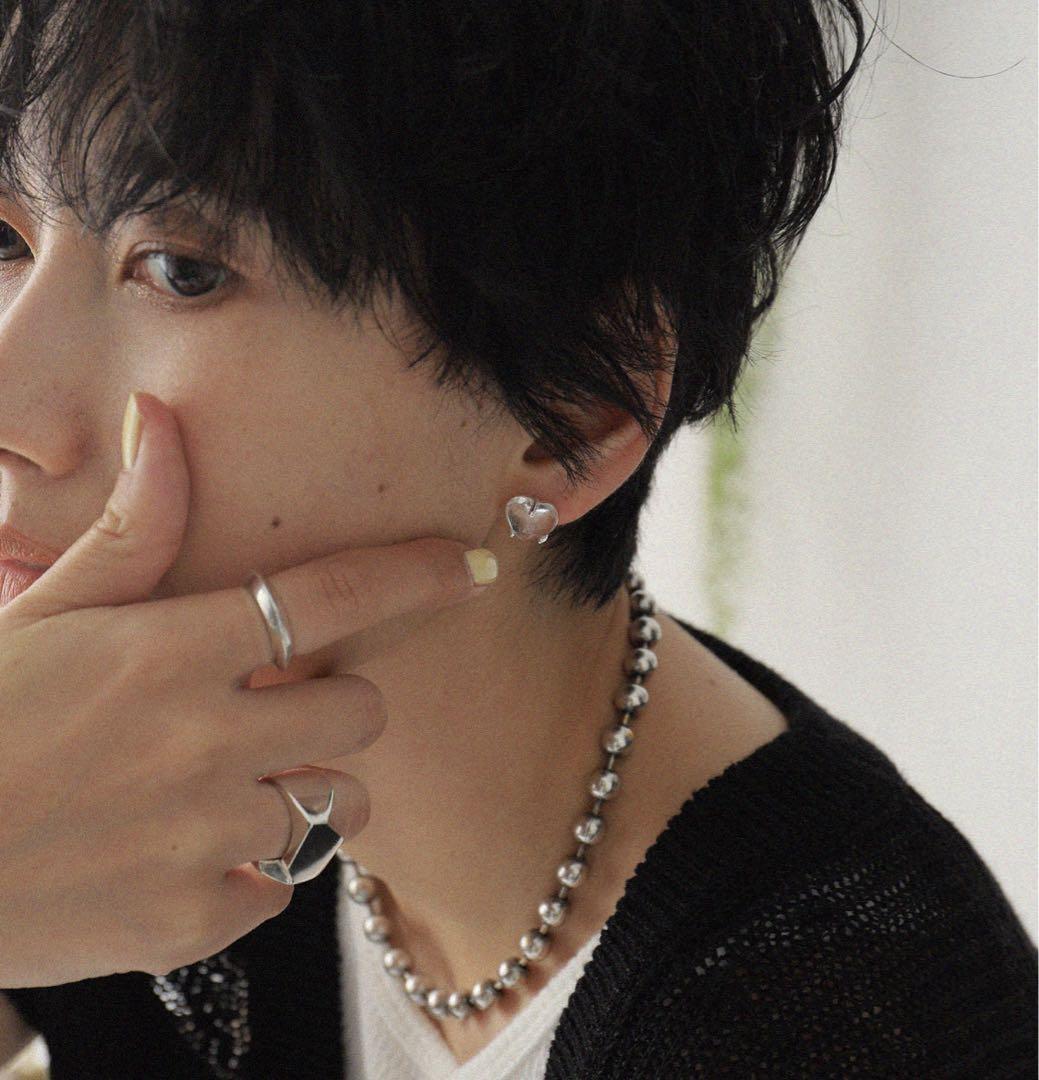 【片耳のみ】新品/アニカイネズ GEM HEART STUDS ピアス