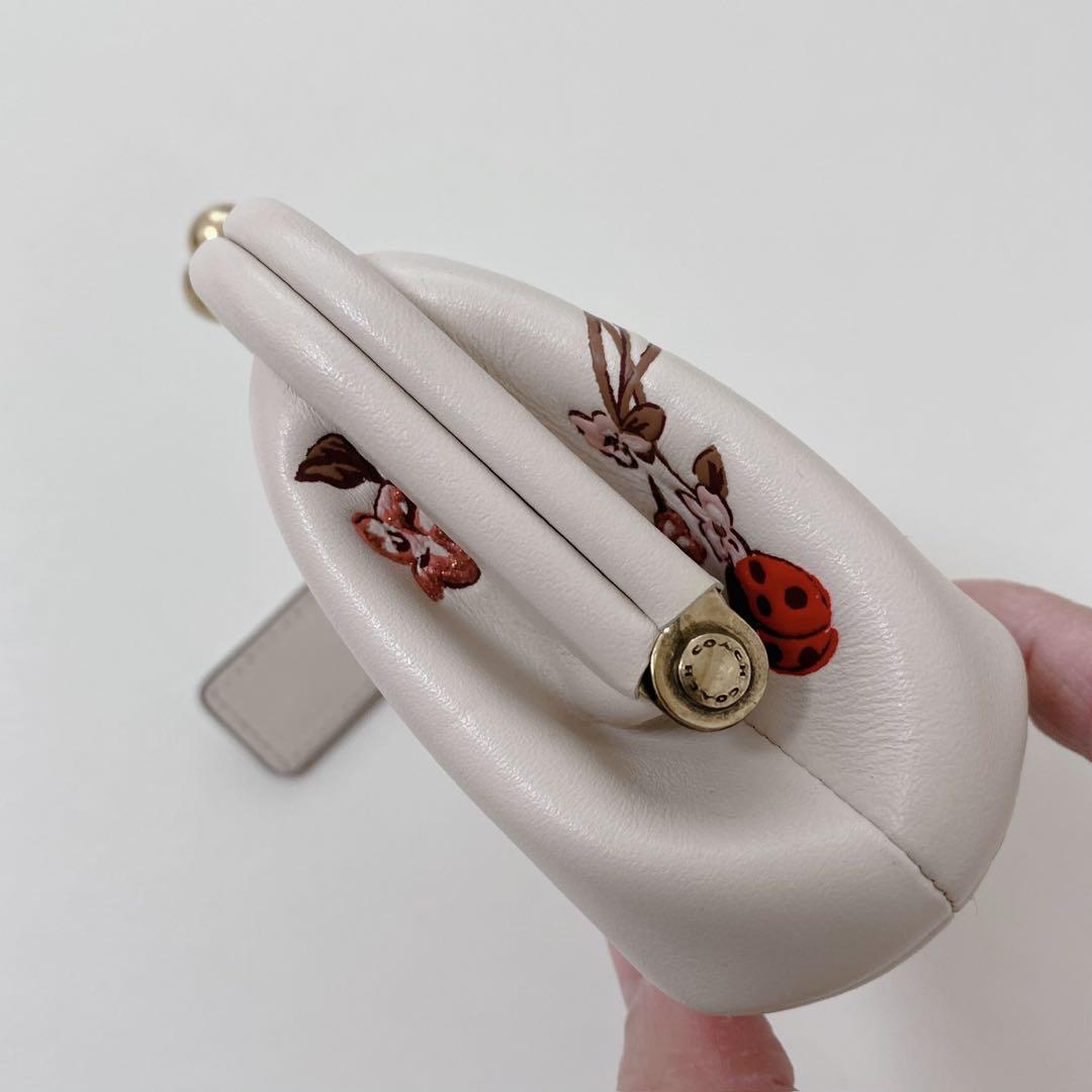 【新品未使用】COACHコーチ★がま口★ノラキスロックコインケース★レディバグ