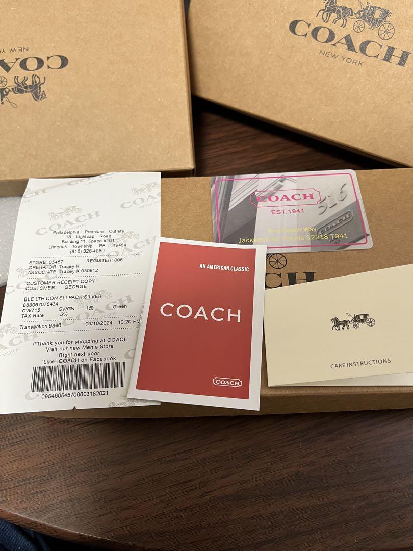 COACH ブラウン 長財布　cw778アウトレット品　価格応相談