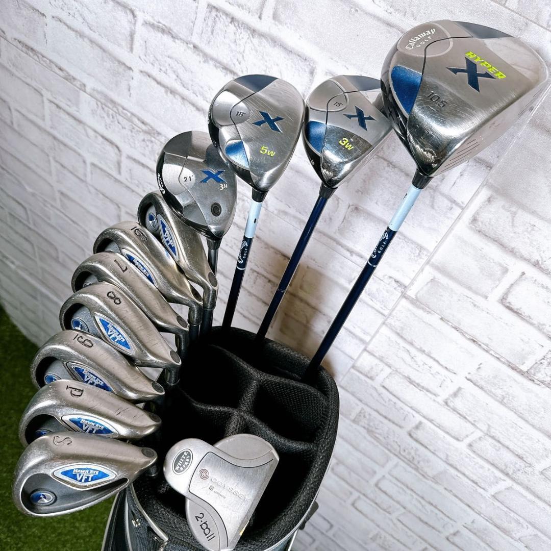 Callaway Golf - Callaway キャロウェイ ハイパーX メンズゴルフセット 初心者 入門　右 Callaway キャロウェイ ハイパーX メンズゴルフセット 初心者