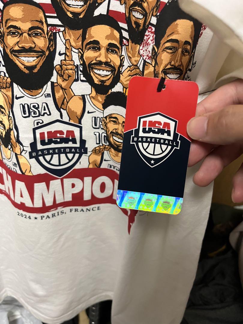 【レア】バスケットボールアメリカ代表パリ五輪優勝記念Tシャツ　値下げ交渉可