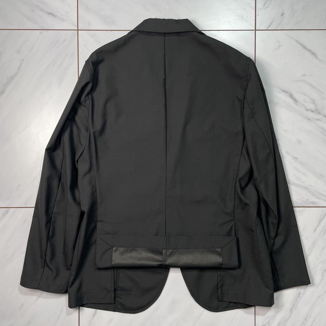 は*ん様 美品 Giannetto 春夏 スーツ ウール ポリエステル 黒 上4