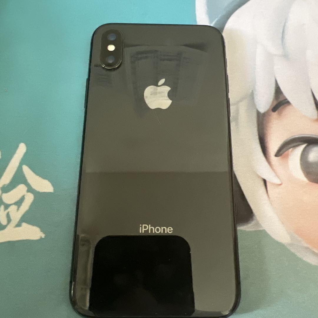 iPhone X 256g simフリー 美品 充電ケース付き