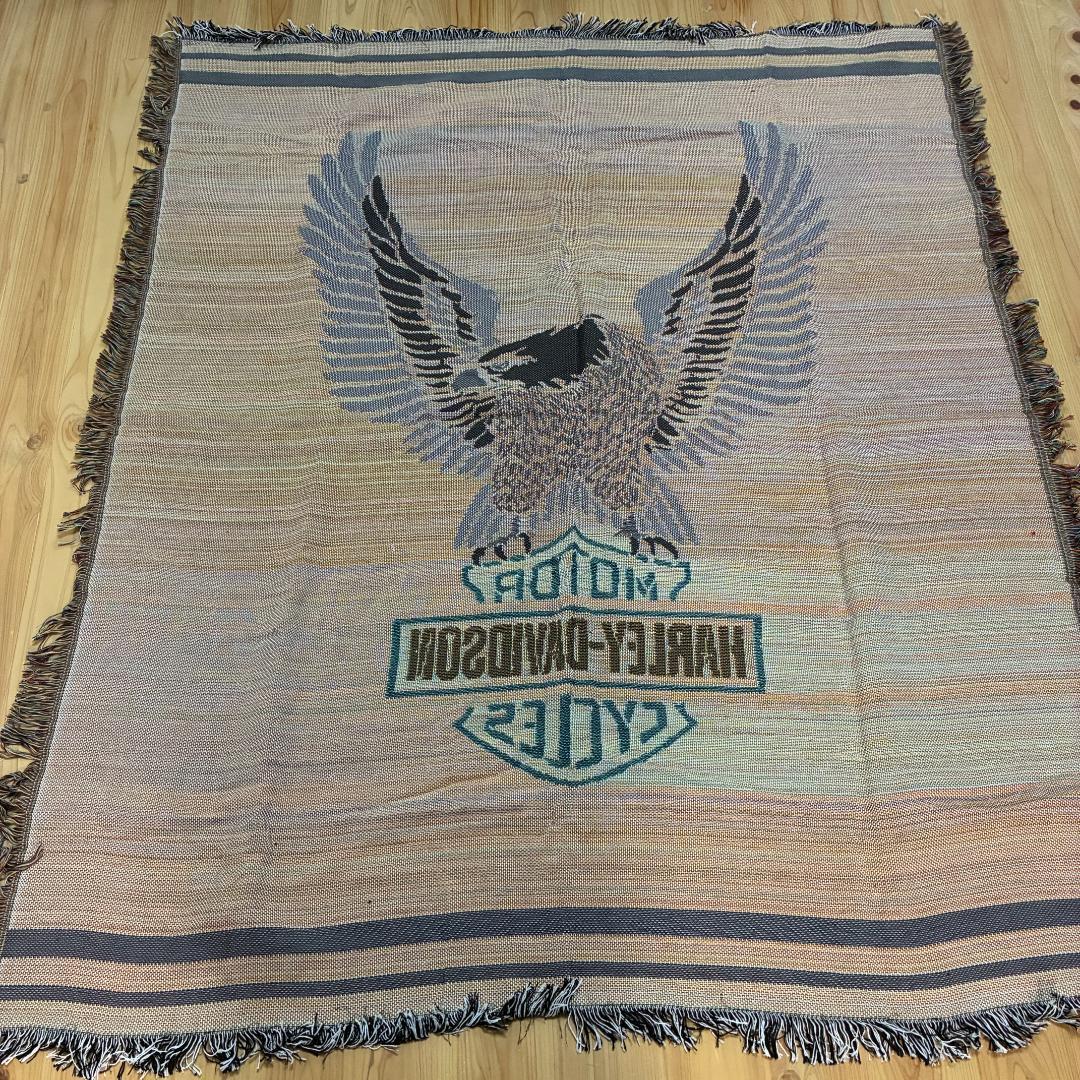 HARLEY-DAVIDSON ラグ タペストリー インテリア 背景 ロゴ HARLEY-DAVIDSON ラグ タペストリー インテリア 背景 ロゴ