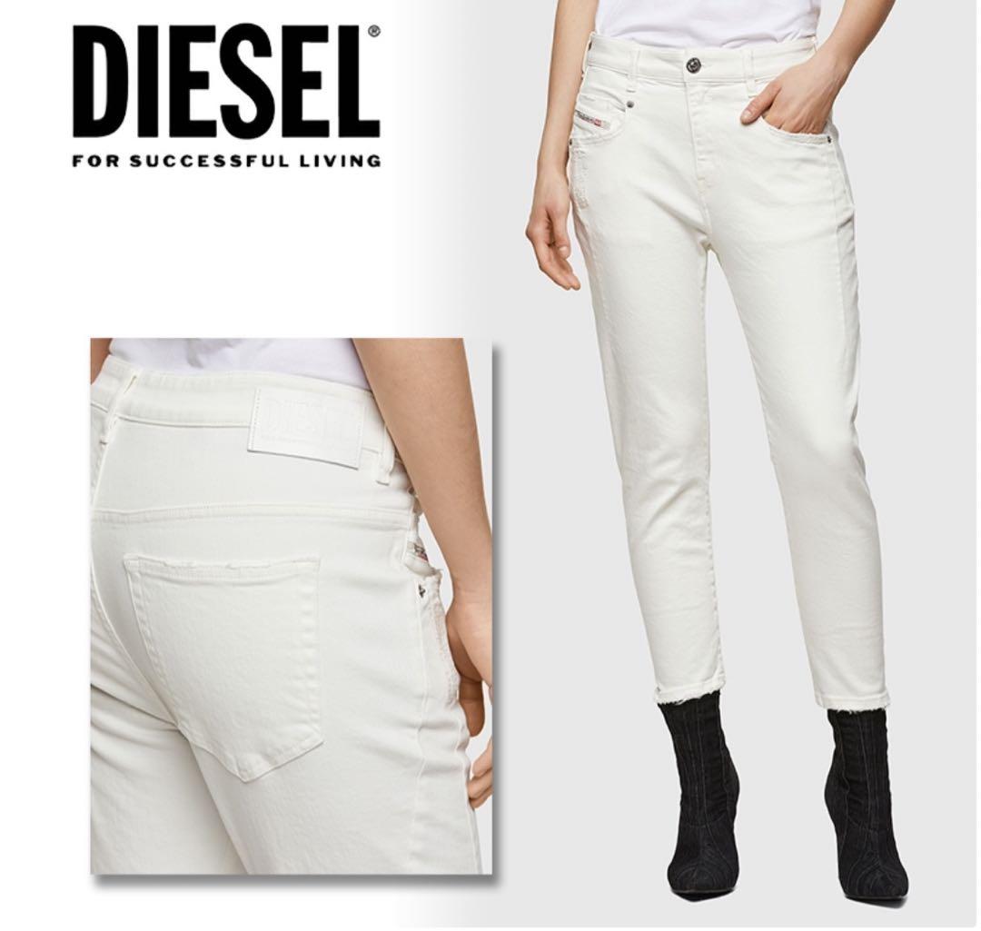 DIESEL D-FAYZA ボーイフレンドデニム ホワイト