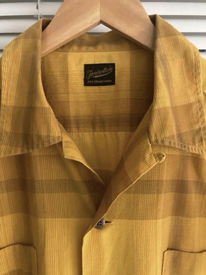 希少.キムタク着.TENDERLOIN.10SS.CHECK 半袖シャツ.超レア