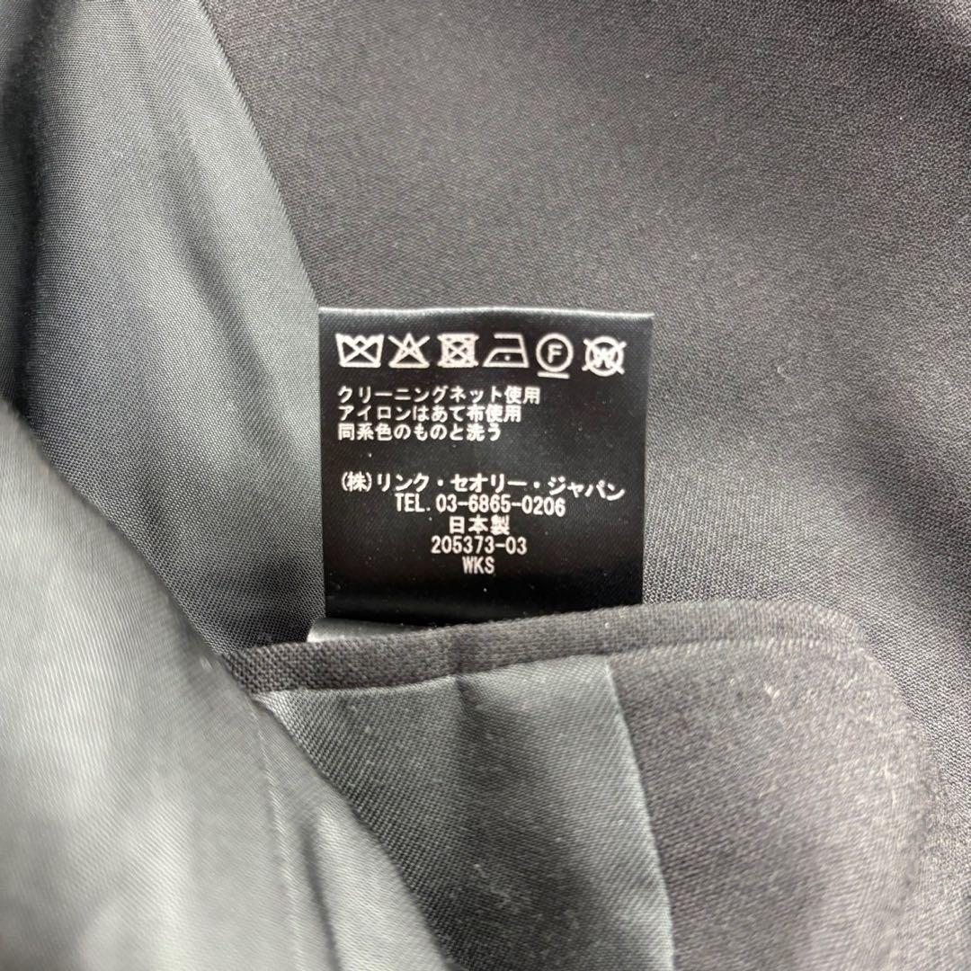 現行 Theory セオリー ダブルブレスト テーラードジャケット ブラック L