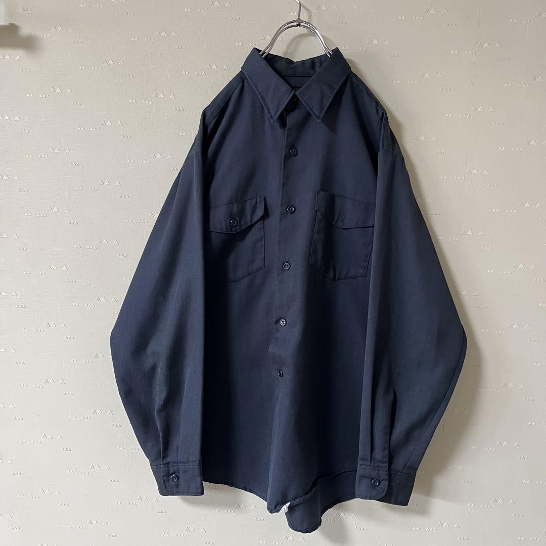 USA製 古着 60's ヴィンテージ Lee ワークシャツ ブラック